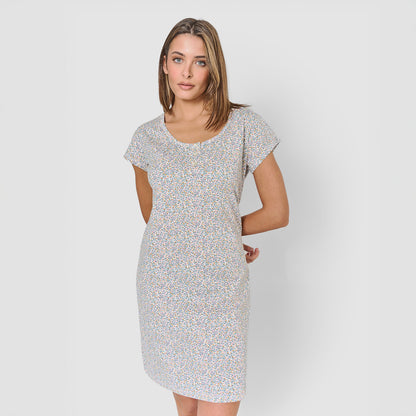 Blusón corto de algodón clarita verde