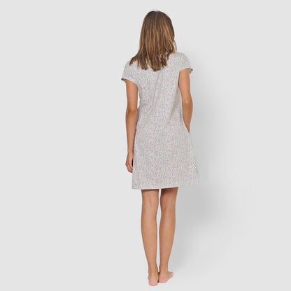 Blusón corto de algodón clarita verde