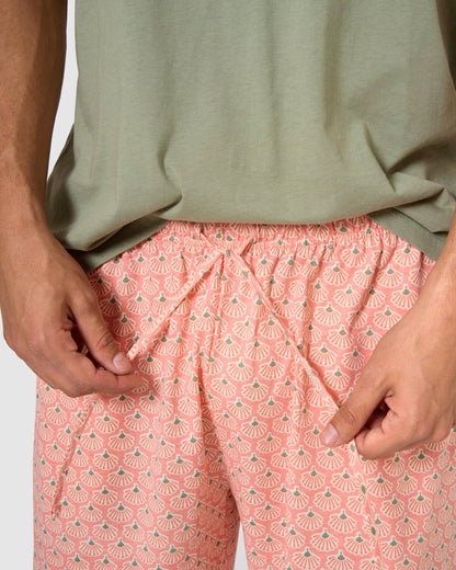 Pijama corto algodón arubi verde cacería