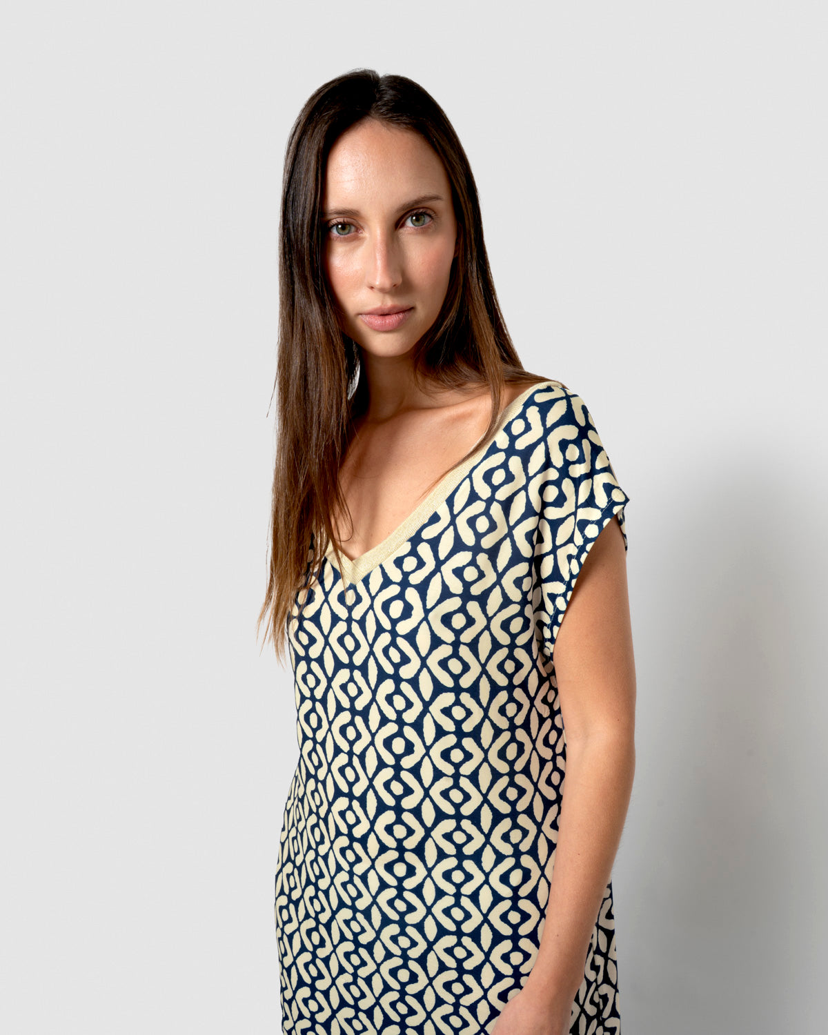 Abito corto Agra blu navy morbido