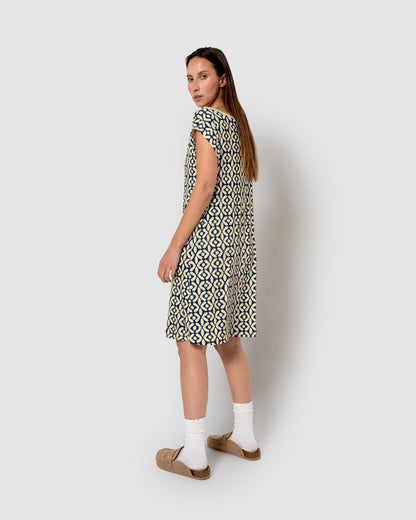 Abito corto Agra blu navy morbido