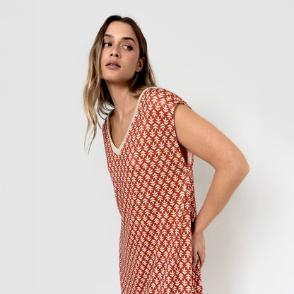 robe courte douce raga terracotta