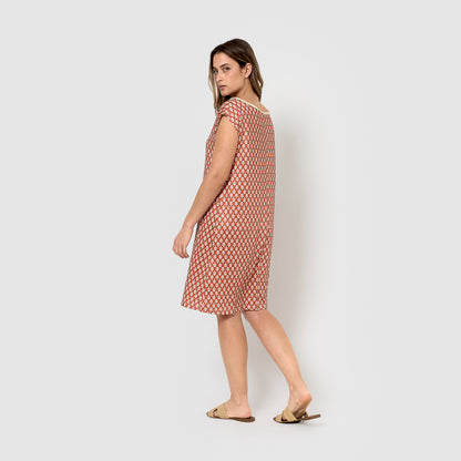 robe courte douce raga terracotta