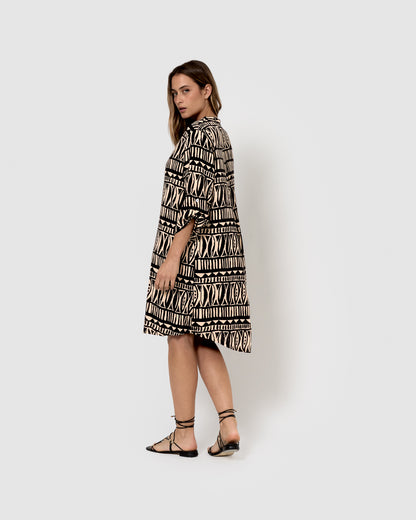 Vestido preto de viscose