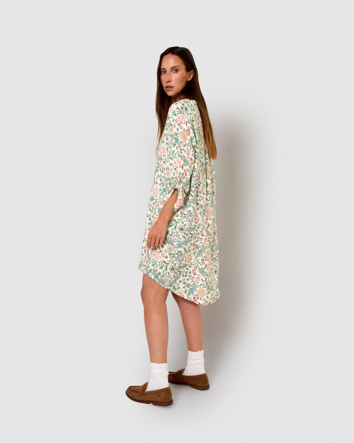 Vestido viscosa zanzibar rosa