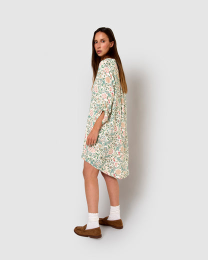 Vestido viscosa zanzibar rosa