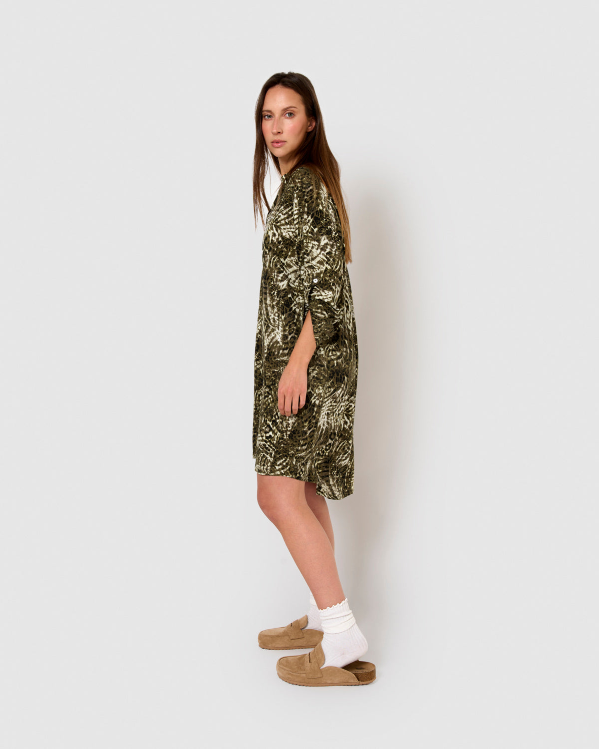 Vestido viscosa jai verde