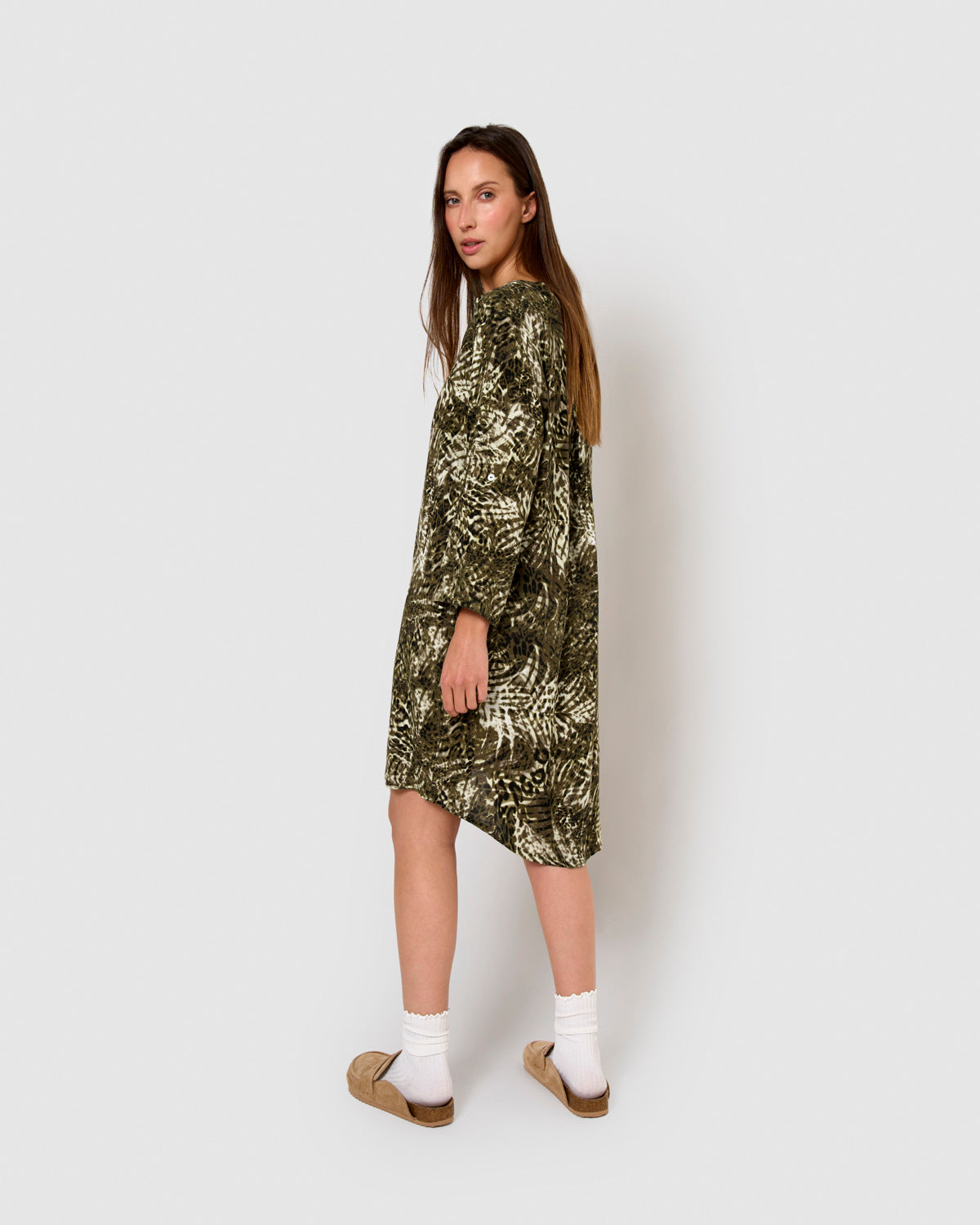 Vestido viscosa jai verde