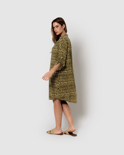 Robe de chasse en viscose vert Aquarius