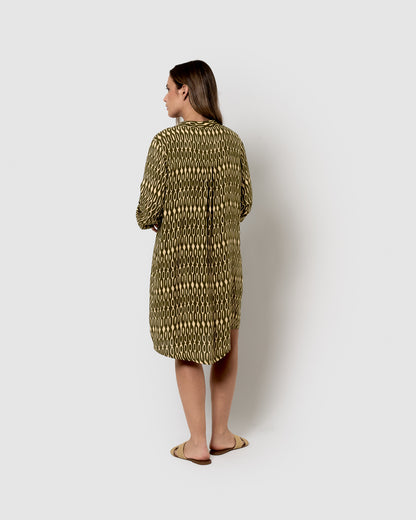 Robe de chasse en viscose vert Aquarius