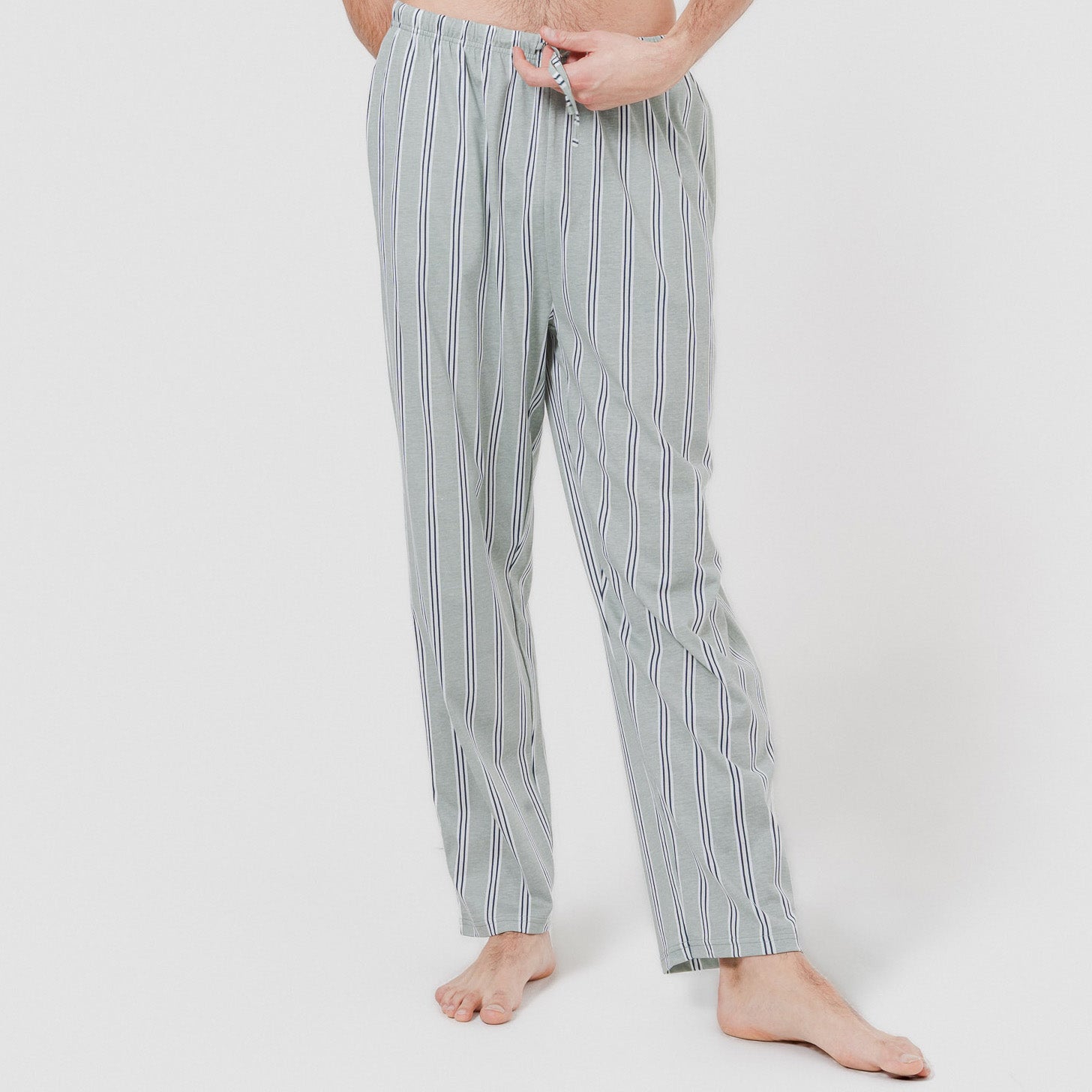 Pijama largo algodón revilla azul marino