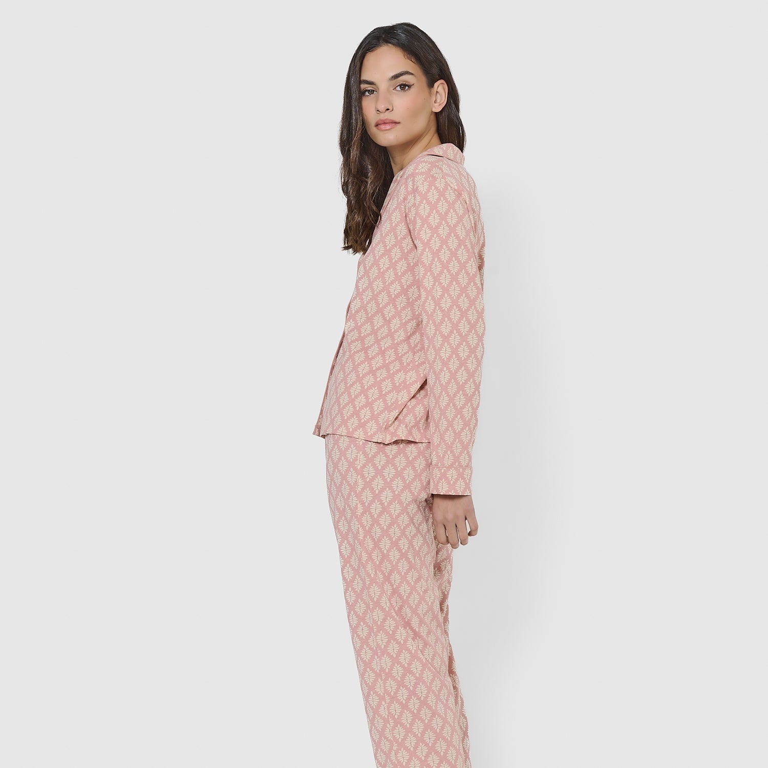 Pigiama in cotone rosa Zurich