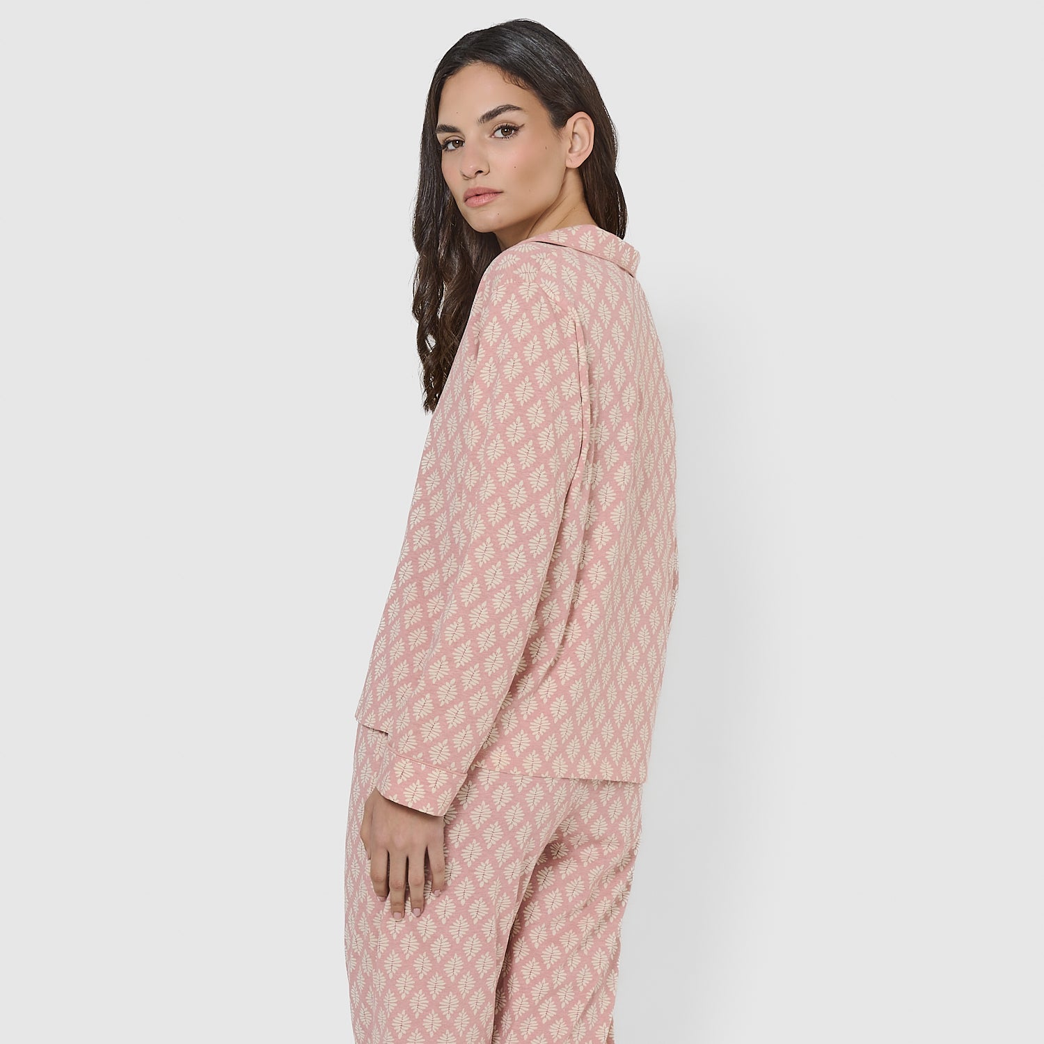 Pigiama in cotone rosa Zurich