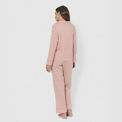 Pigiama in cotone rosa Zurich