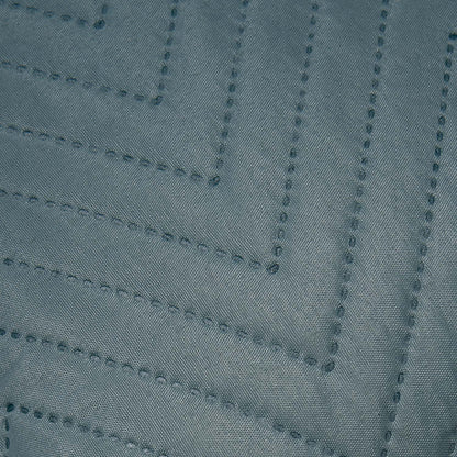 Cojín liso zig-zag verde francés