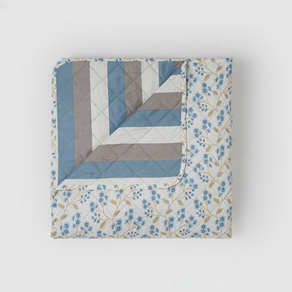 Colcha papiro índigo