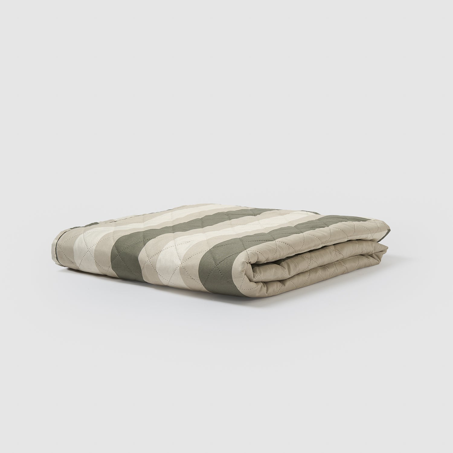 Colcha raya calcuta verde seco