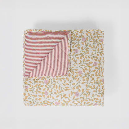 Colcha bouti zenit ocre/rosette