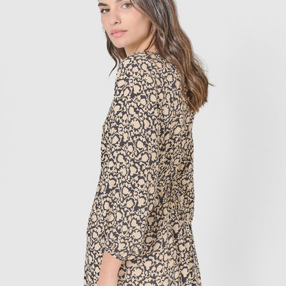 Vestido midi viscosa telma negro