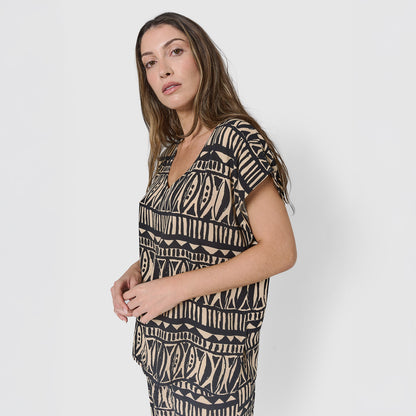 Blusa viscosa tepec negro