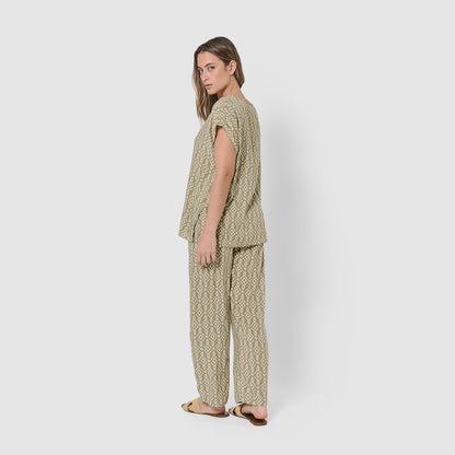 Blusa viscosa rubio verde