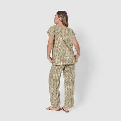 Blusa viscosa rubio verde