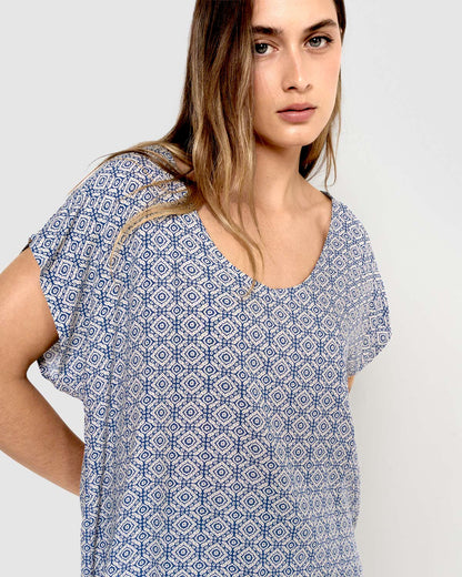 Green Mandolia Viscose Blouse