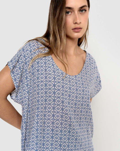 Green Mandolia Viscose Blouse