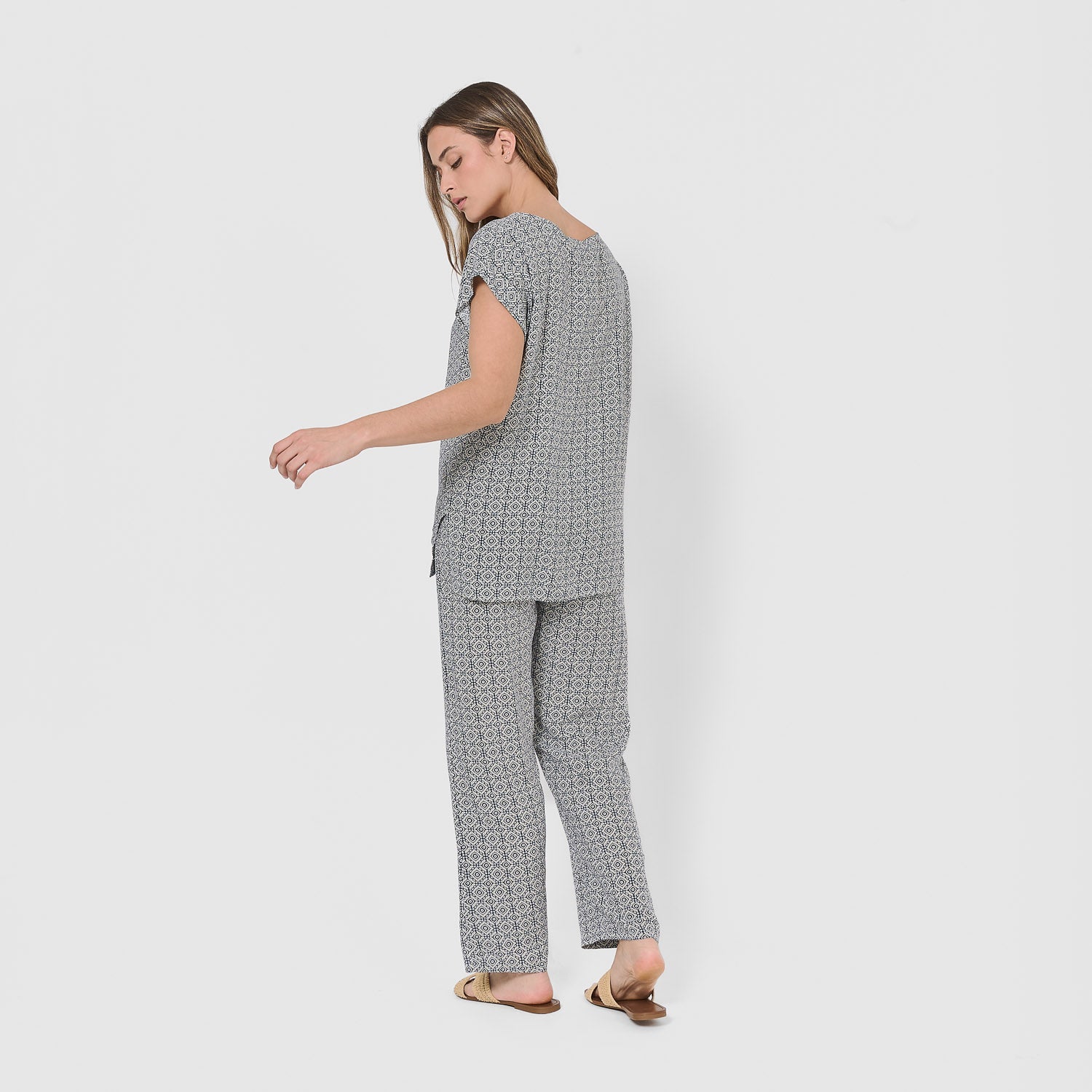 Blusa viscosa mandolia verde