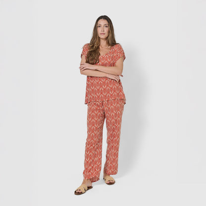 Blusa viscosa bibury teja