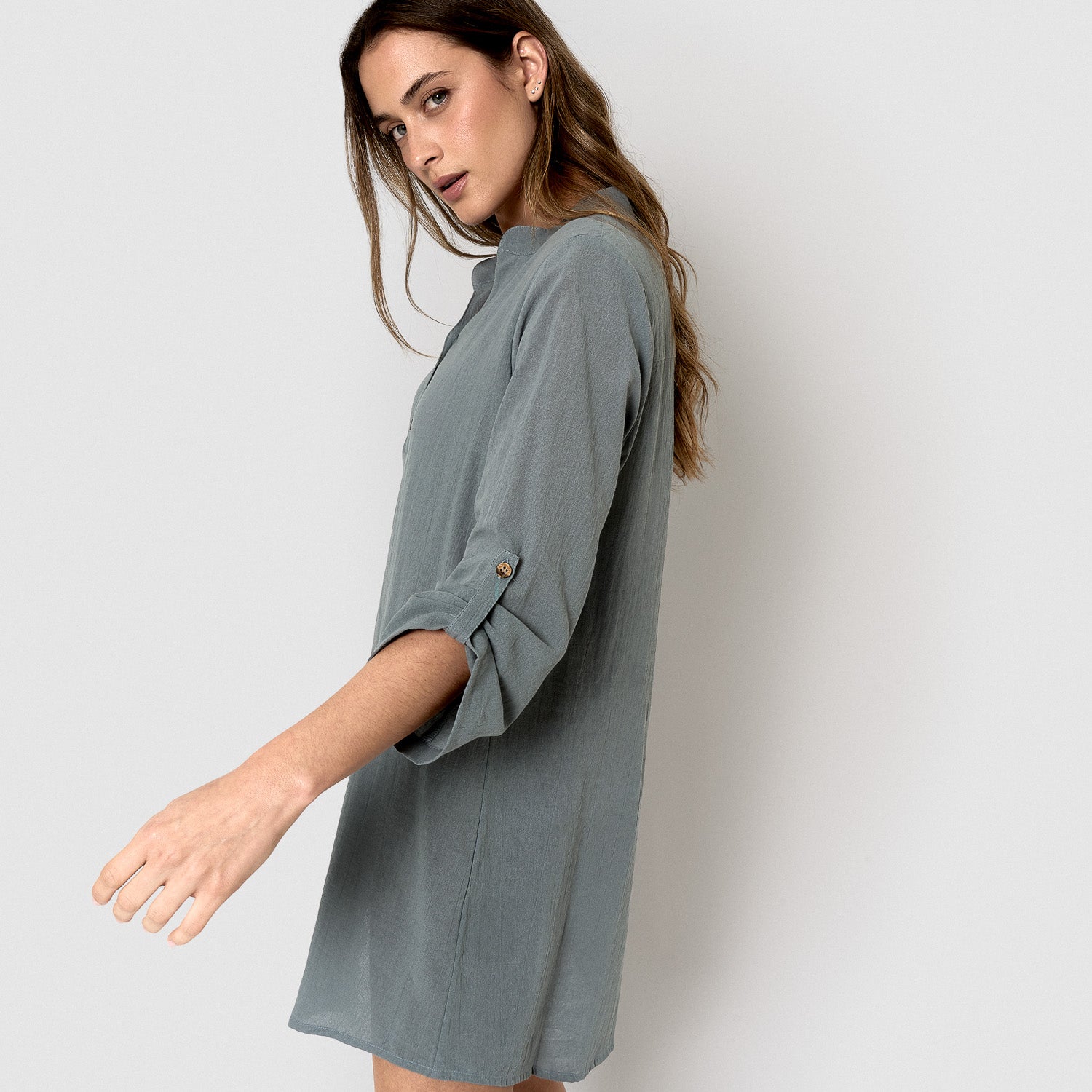 Indigo cotton sweater