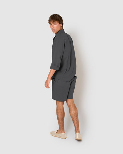 Pantalón corto algodón azul marino