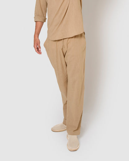Pantalón largo algodón cuerda