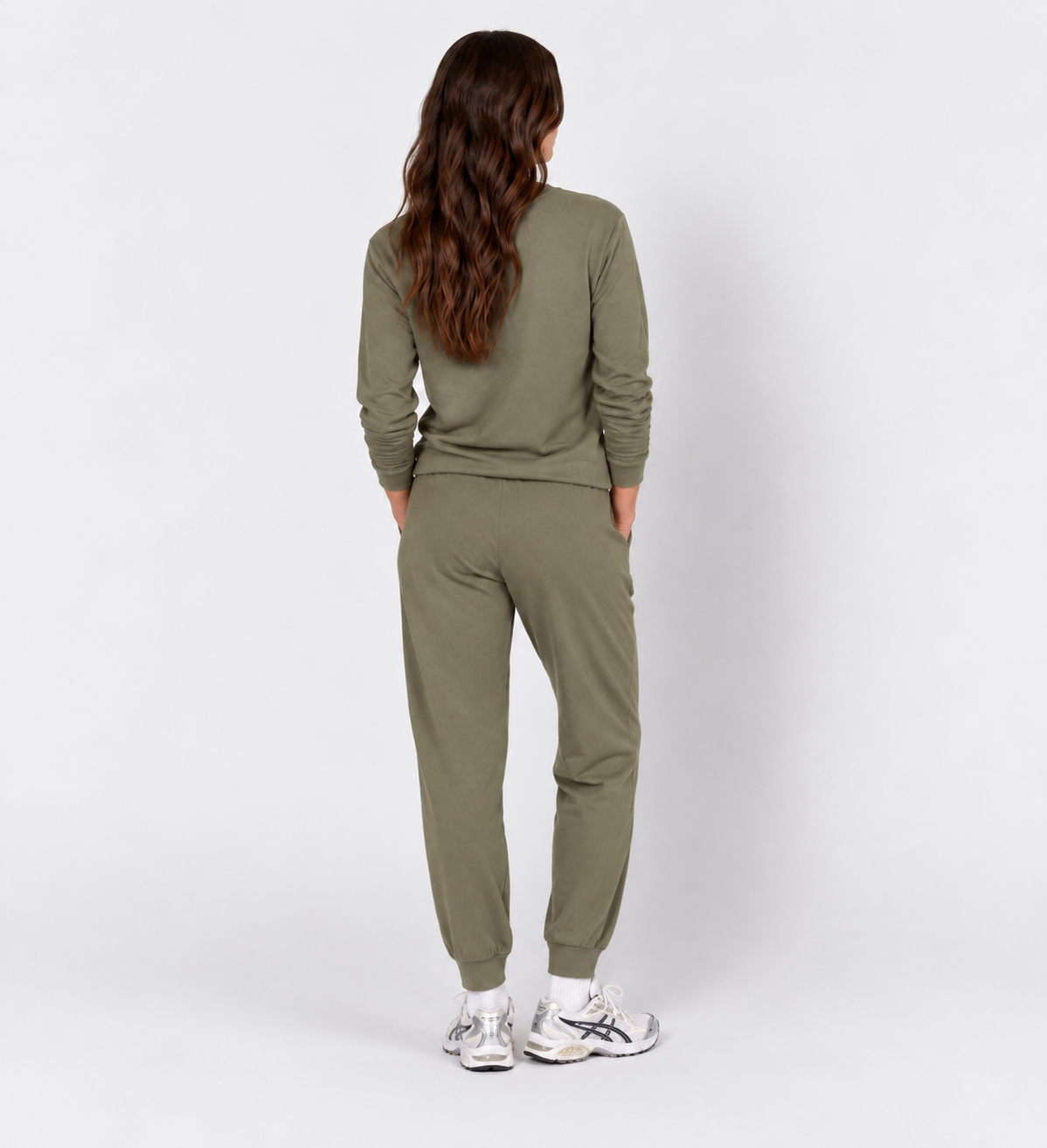 Sudadera básica deportiva verde