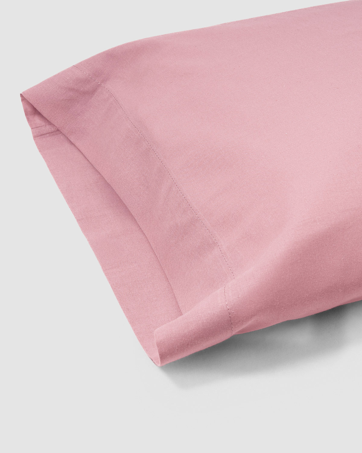 Plain cotton pillowcase