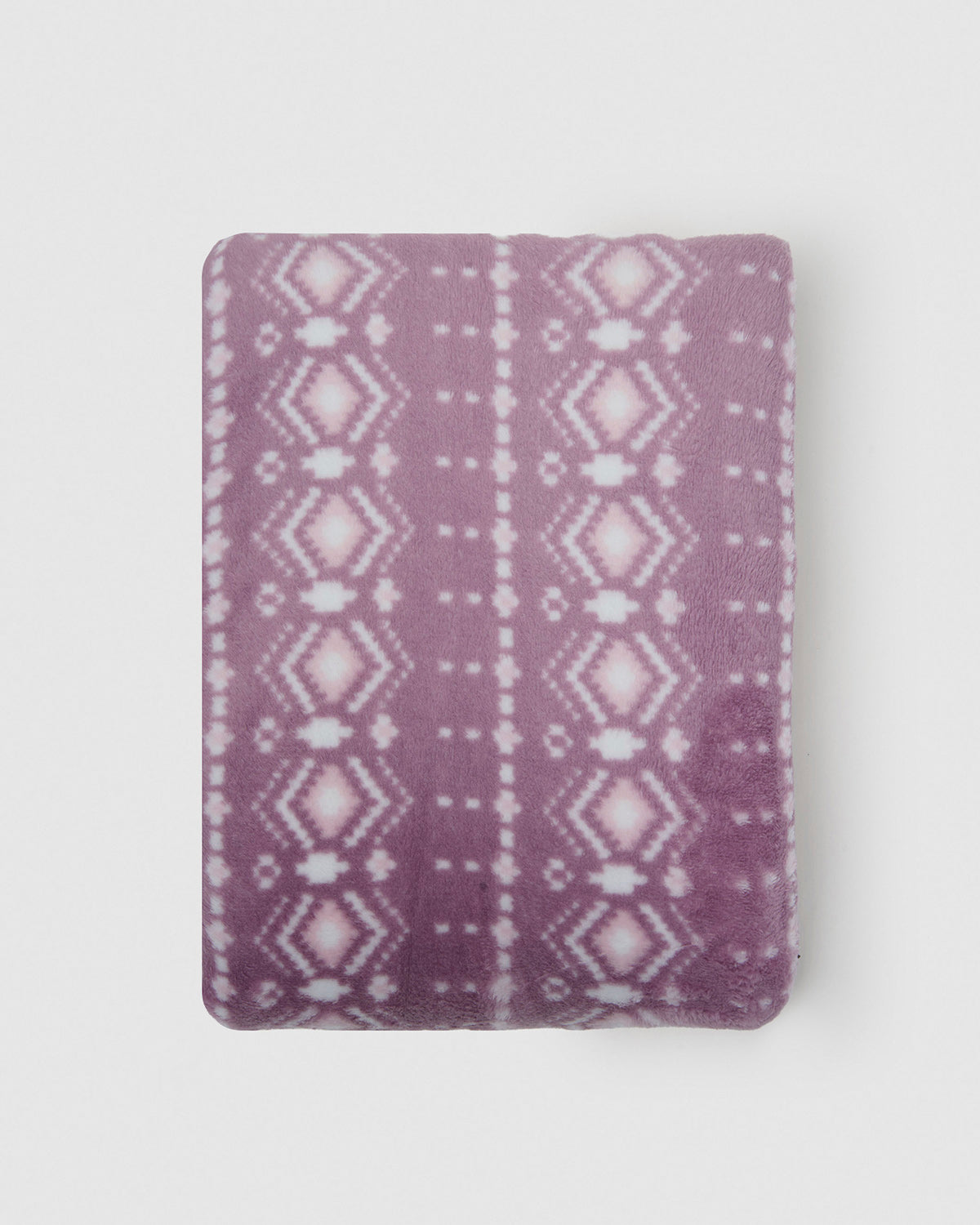 Coral fleece blanket Flake aubergine
