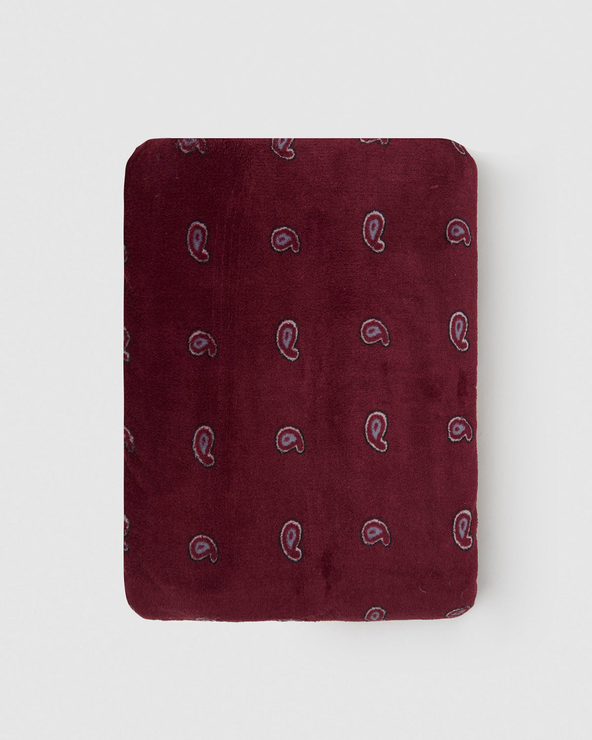 Coral fleece blanket Gemelli burgundy