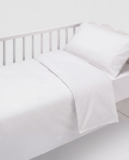 Funda nórdica de cuna algodón blanco