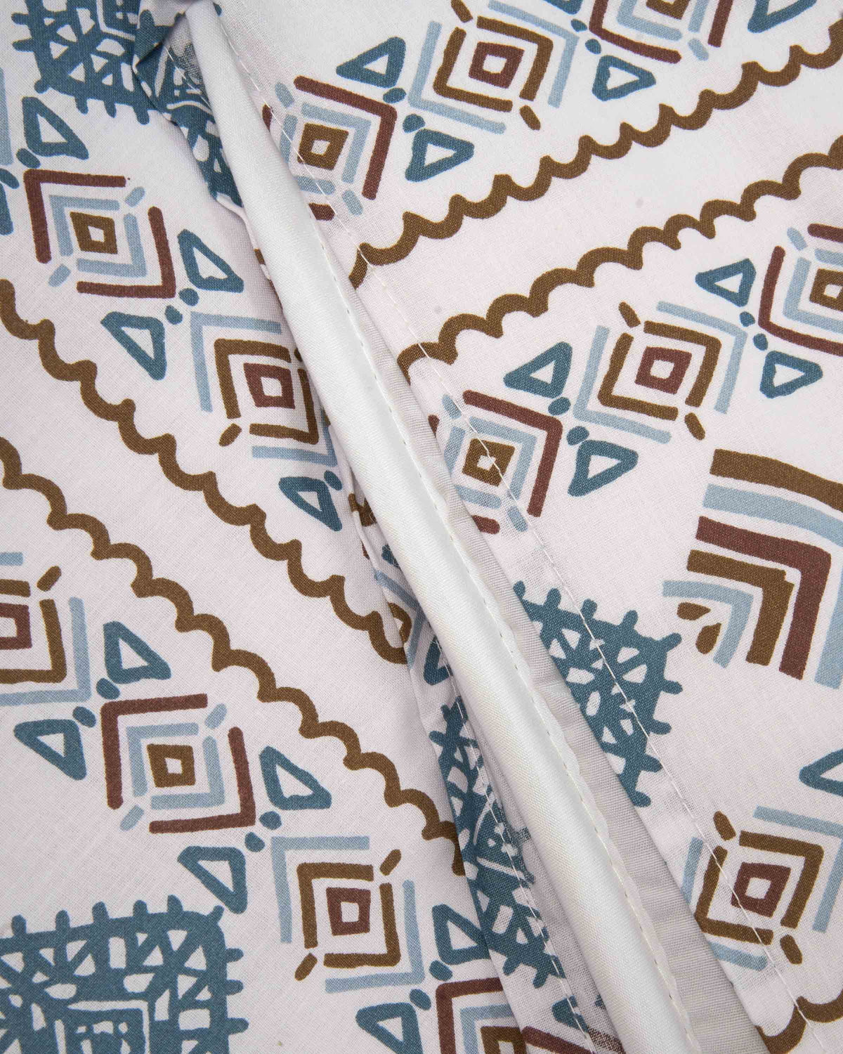 Housse en coton nordique Iker indigo