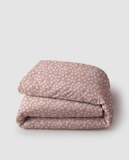 Funda nórdica 100% algodón maddy malva rosa