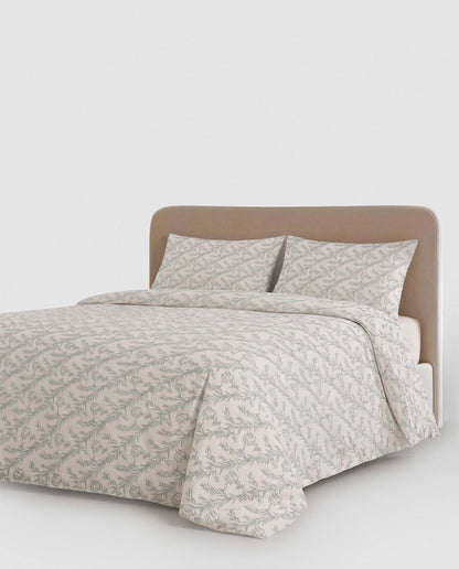 Funda nórdica algodón olive verde seco