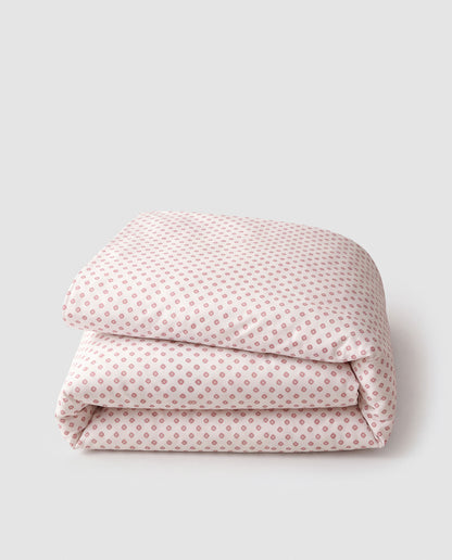 Housse de couette réversible Verso en coton mauve
