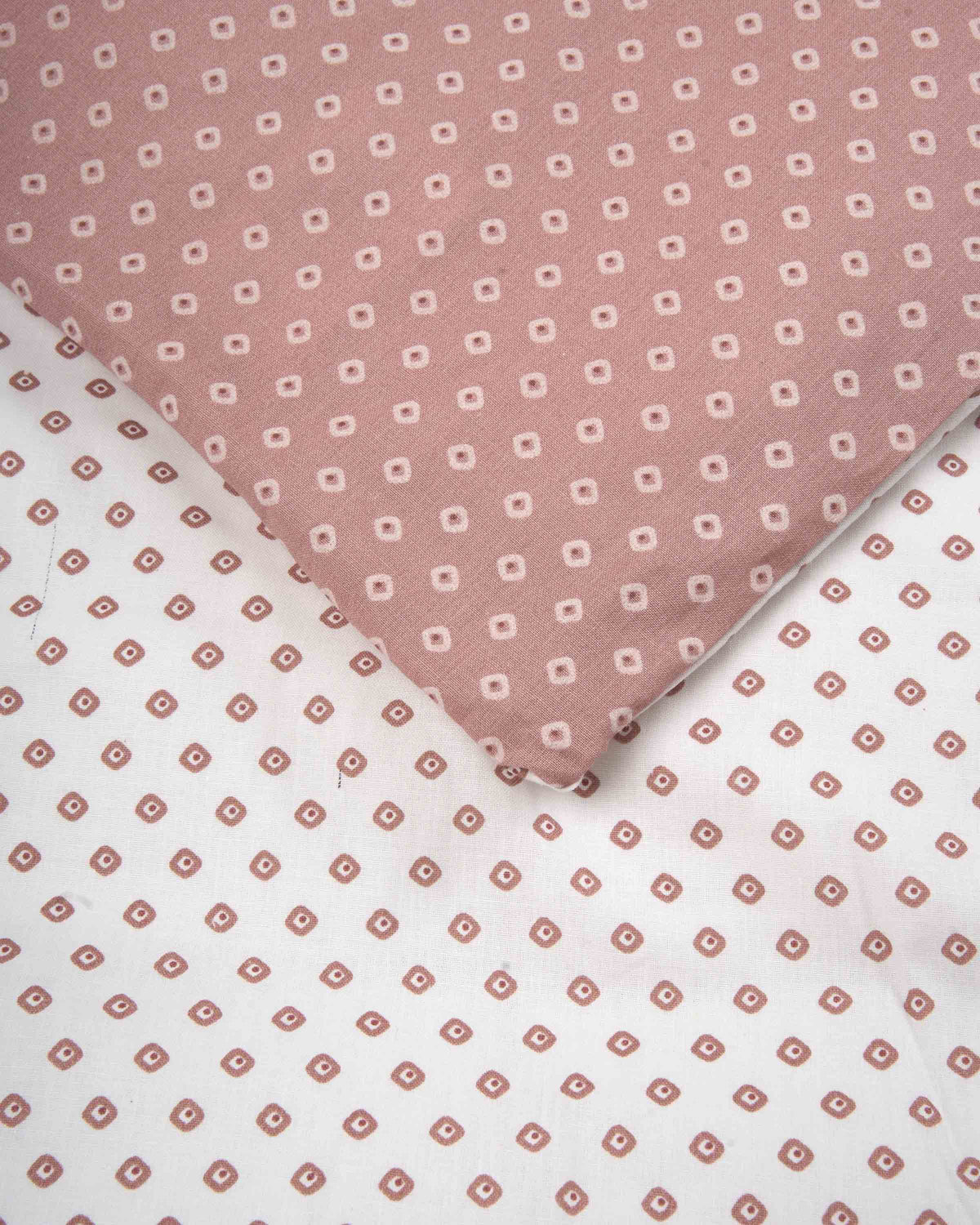 Housse de couette réversible Verso en coton mauve