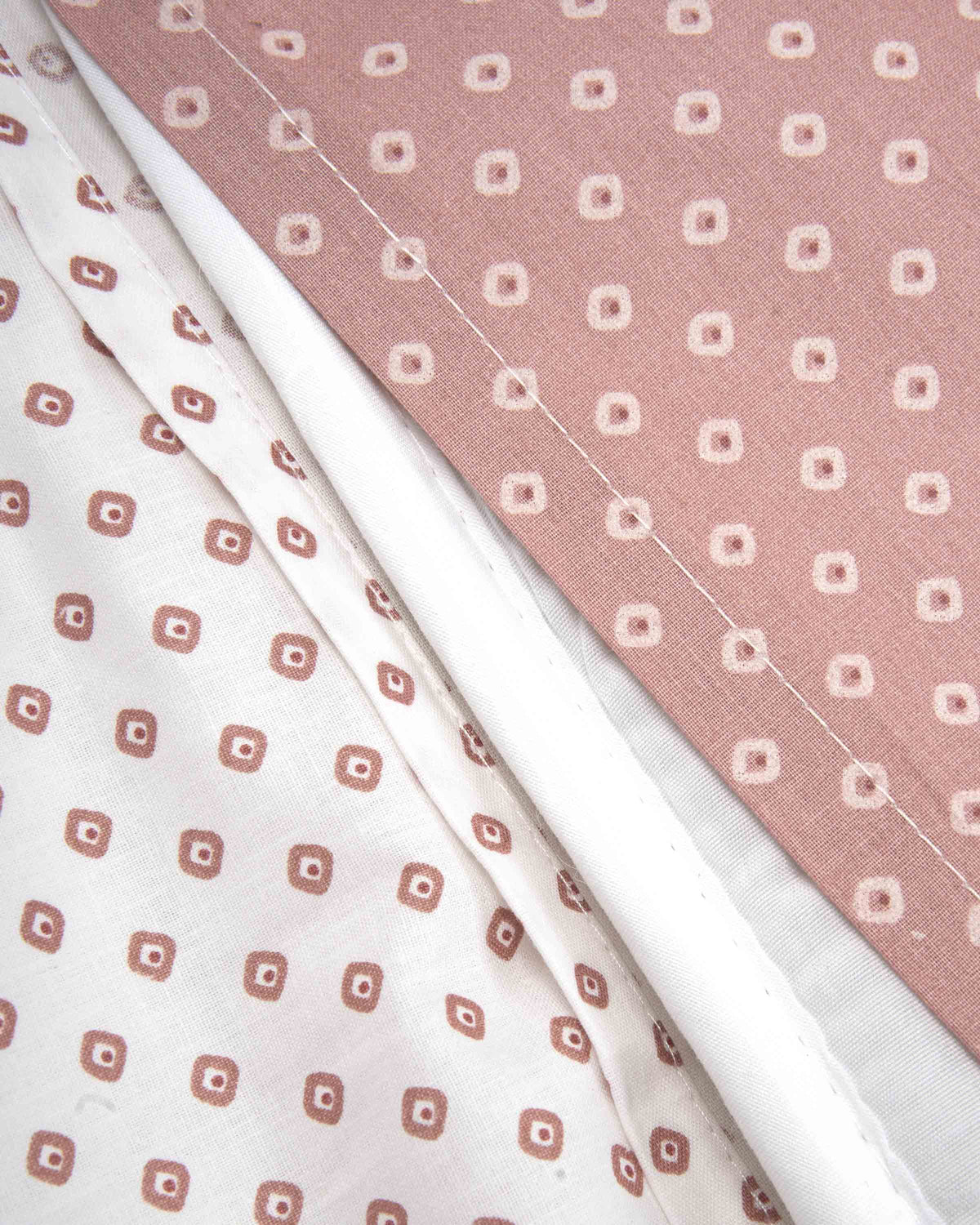 Housse de couette réversible Verso en coton mauve