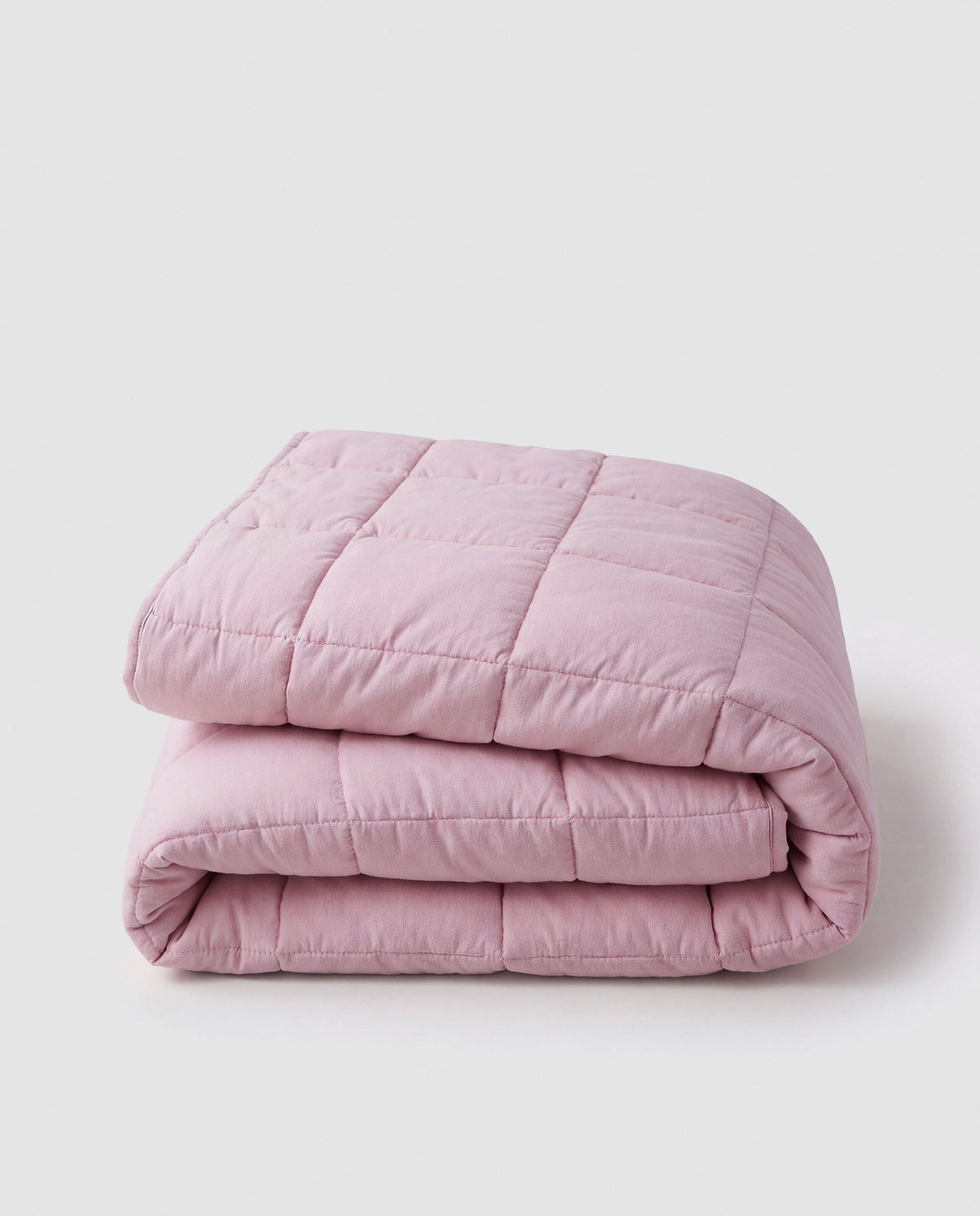 Couette unie effet vieilli mauve
