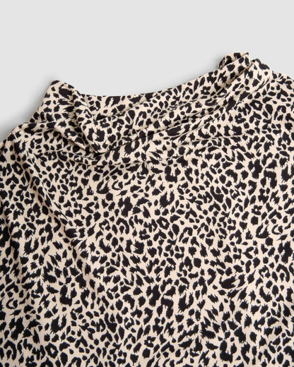 Top drappeggiato soft lira beige