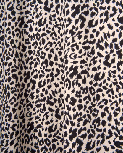 Gonna midi in viscosa svasata soft lira beige