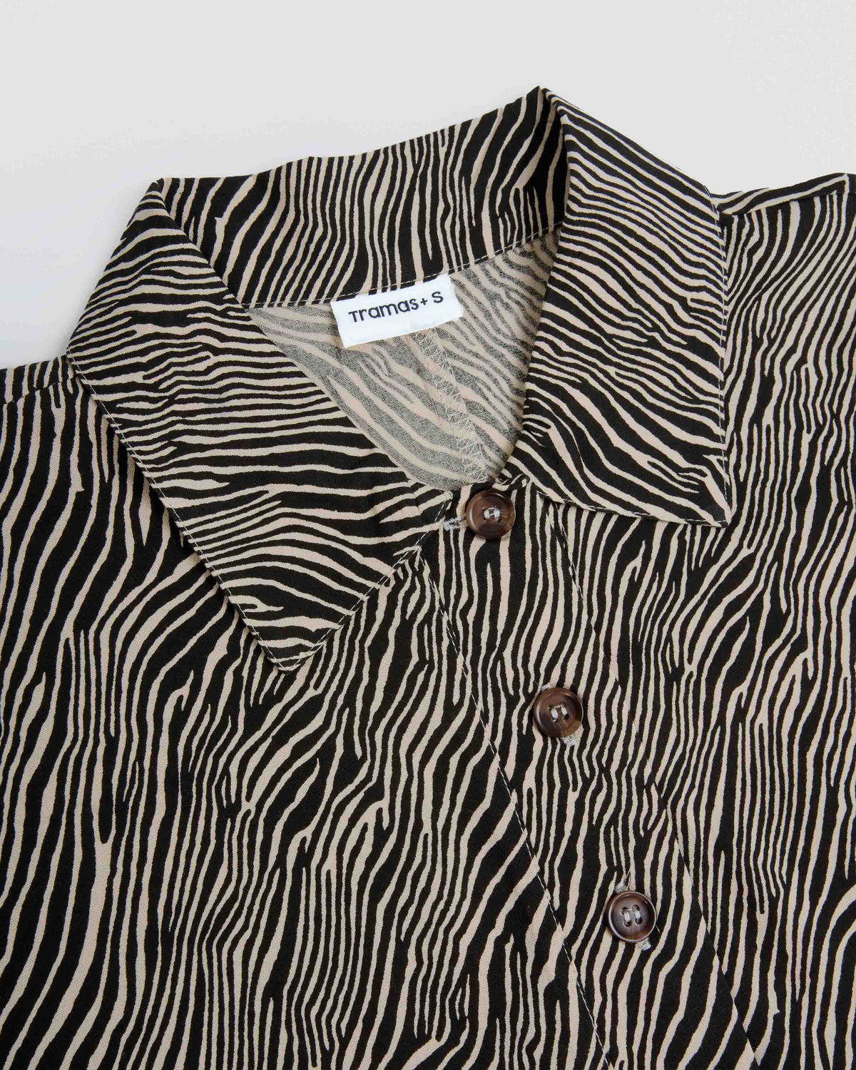 Blusa viscosa drus beige negro