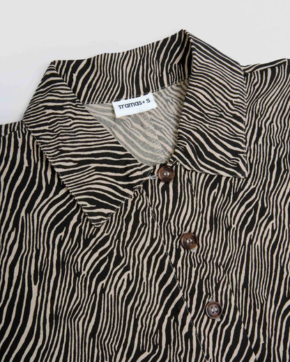 Blusa viscosa drus beige negro