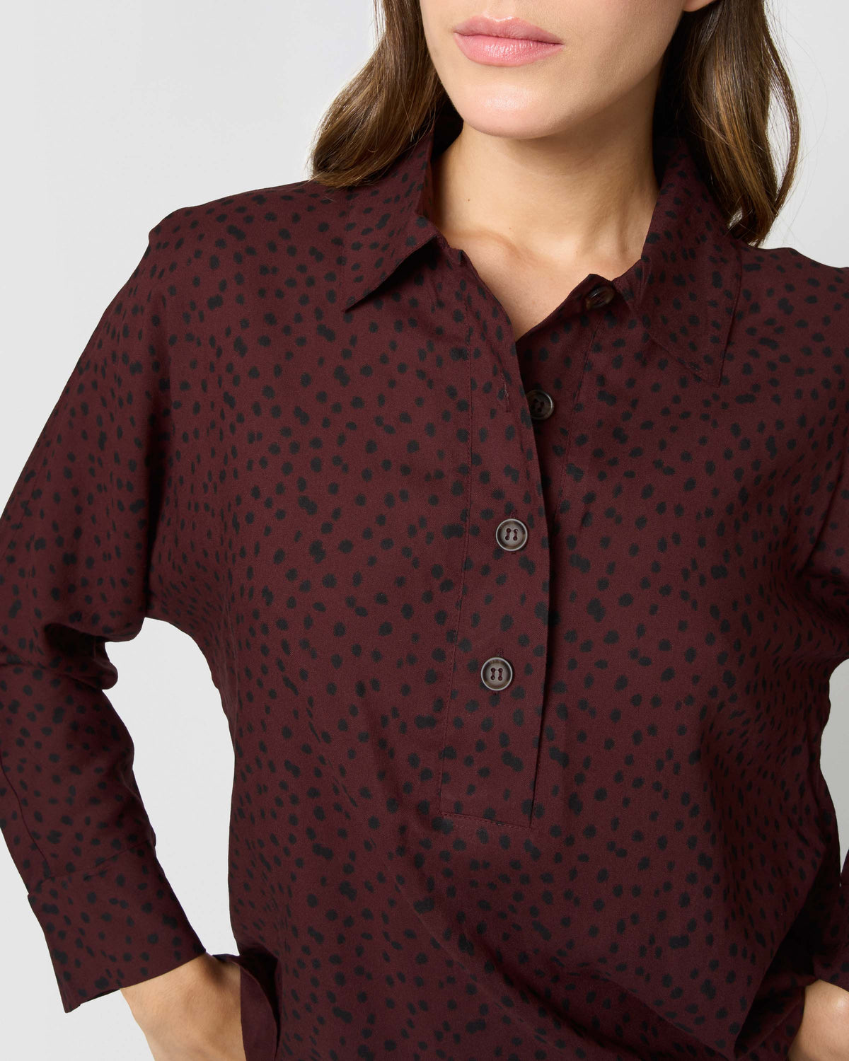 Blouse viscose grida bordeaux
